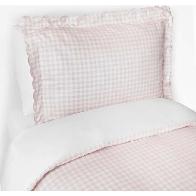 Picnic Gingham Twin Duvet Set, Pink