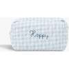 Toiletry Pouch, Blue Gingham - Bath Accessories - 3