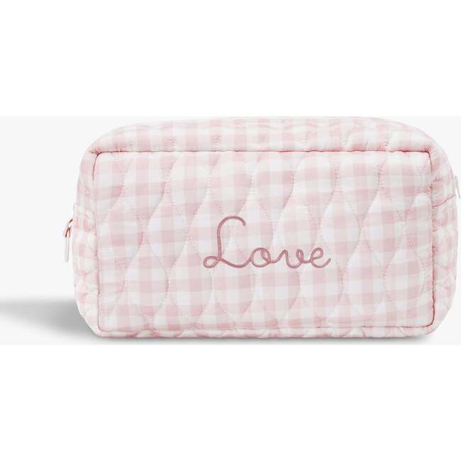 Toiletry Pouch, Pink Gingham - Bath Accessories - 3