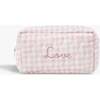 Toiletry Pouch, Pink Gingham - Bath Accessories - 3