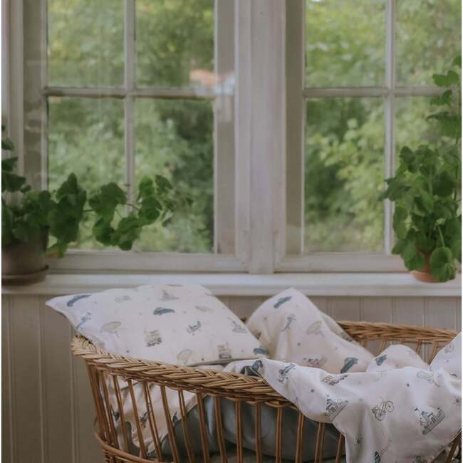 Transit Treasures, Baby Duvet Set, Blue - Duvet Sets - 6