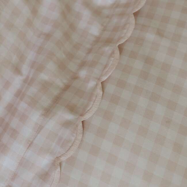 Picnic Gingham Twin Duvet Set, Pink - Duvet Sets - 4