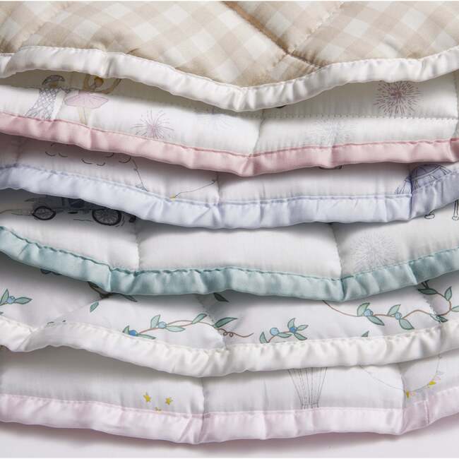Picnic Gingham Play Mat, Pink - Blankets - 4