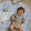 Picnic Gingham Play Mat, Blue - Blankets - 5