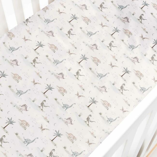 Dino Dreams, Crib Sheet, Sage