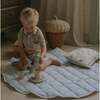 Picnic Gingham Play Mat, Blue - Blankets - 7