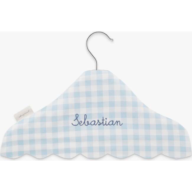 Children's Hanger, Blue Gingham