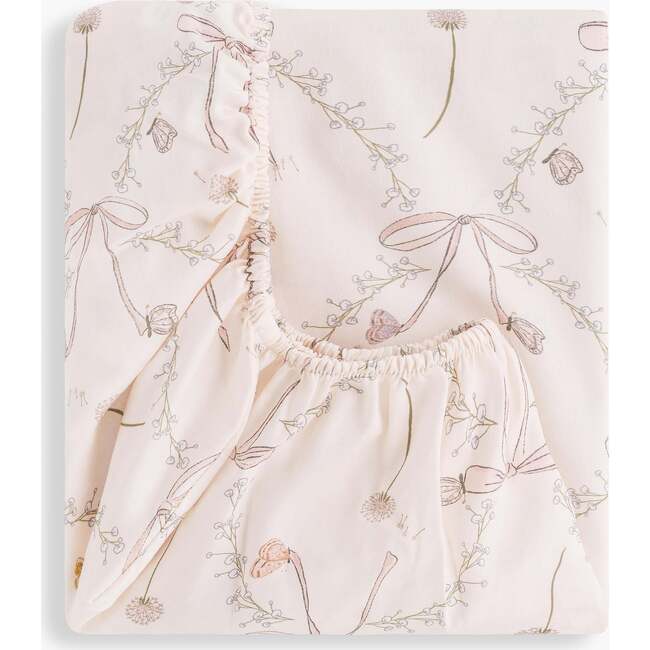 Bows & Butterfly Kisses, Crib Sheet, Pink - Crib Sheets - 2