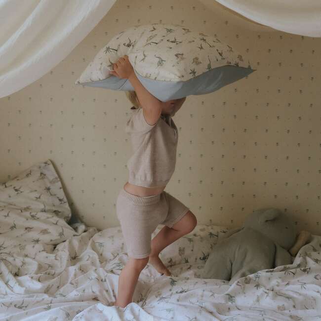 Dino Dreams, Twin Duvet Set, Sage - Duvet Sets - 4