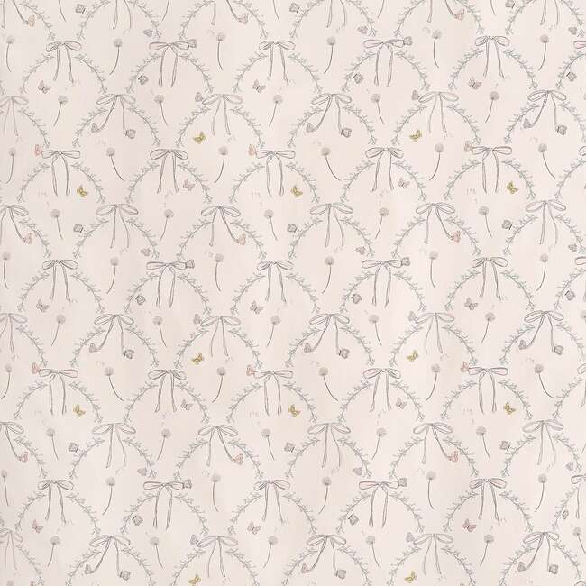 Bows & Butterfly Kisses, Baby Duvet Set, Pink - Duvet Sets - 5