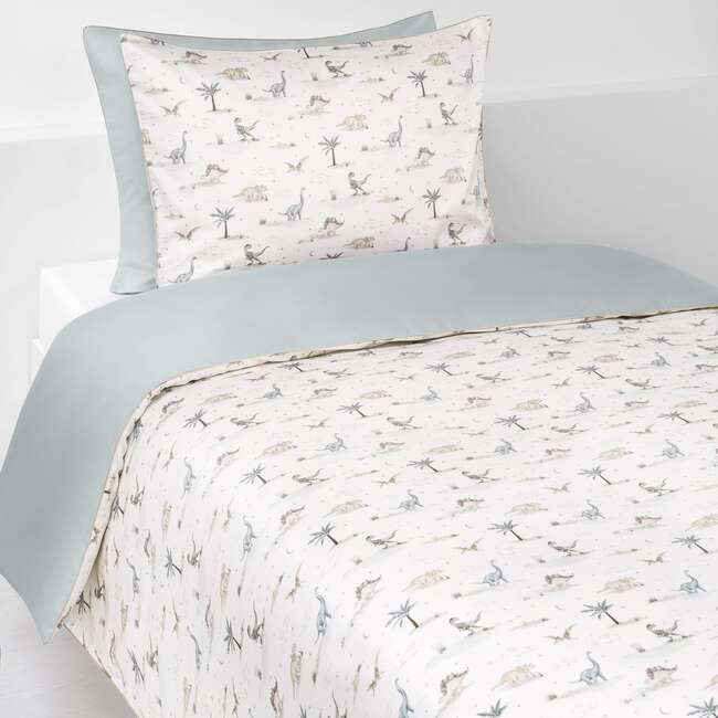 Dino Dreams, Twin Duvet Set, Sage - Duvet Sets - 5
