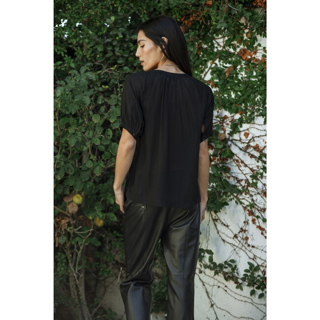Dodo Top, Solid Black - Blouses - 2