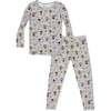 Little Monsters Bamboo Kids Pajamas, Pink - Pajamas - 1 - thumbnail
