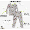 Little Monsters Bamboo Kids Pajamas, Pink - Pajamas - 2