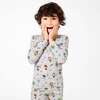 Little Monsters Bamboo Kids Pajamas, Pink - Pajamas - 3