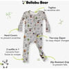 Little Monsters Bamboo Convertible Footie, Pink - Footie Pajamas - 2
