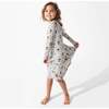 Little Monsters Bamboo Girls' Short Sleeve Dress, Pink - Dresses - 3