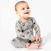 Little Monsters Bamboo Convertible Footie, Pink - Footie Pajamas - 3