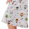 Little Monsters Bamboo Girls' Short Sleeve Dress, Pink - Dresses - 4