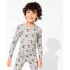 Little Monsters Bamboo Kids Pajamas, Pink - Pajamas - 5