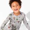 Little Monsters Bamboo Kids Pajamas, Pink - Pajamas - 6