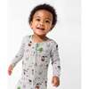 Little Monsters Bamboo Convertible Footie, Pink - Footie Pajamas - 6