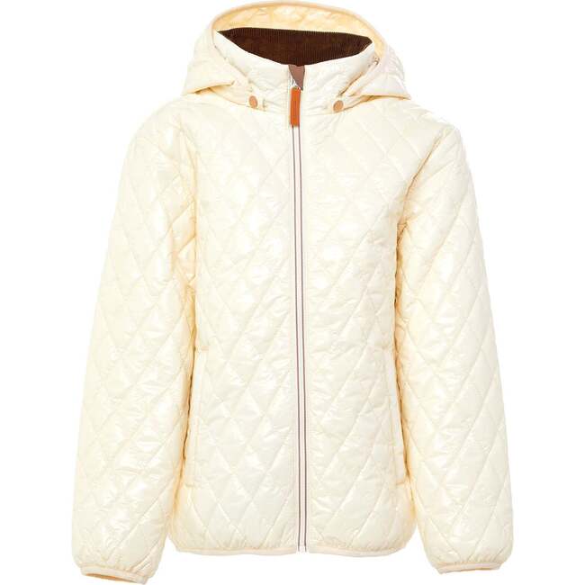 Kids Quilted Puffer Jacket, Shiny Winter White