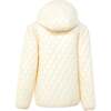 Kids Quilted Puffer Jacket, Shiny Winter White - Coats - 2