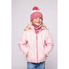 Kids Quilted Puffer Jacket, Shiny Ballerina Pink - Coats - 5