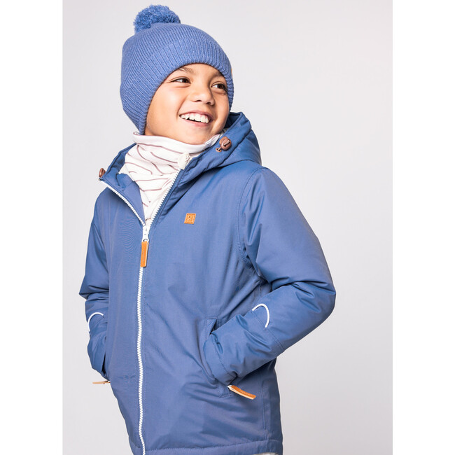 Kids Neck Warmer, Breton Stripe - Scarves - 3