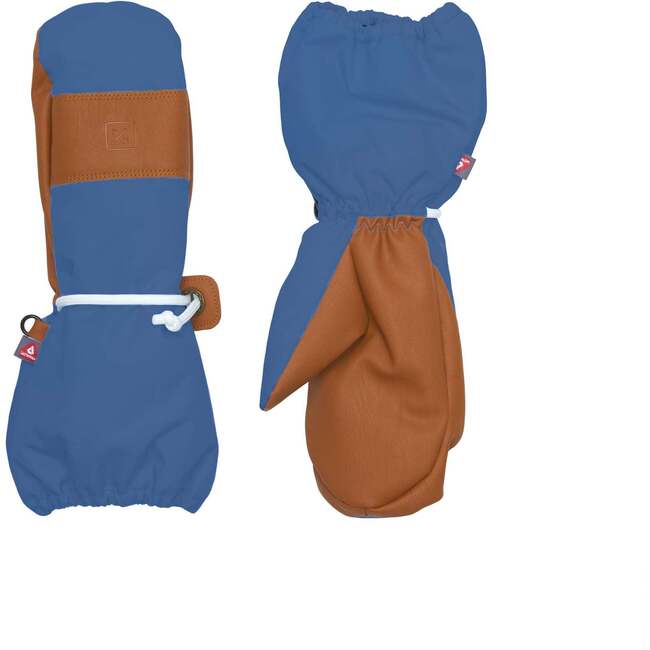 Adult Waterproof Ski Mitten, Mountain Blue - Gloves - 2