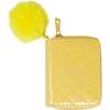 Sparkle Quilted Wallet, Yellow - Bags - 1 - thumbnail