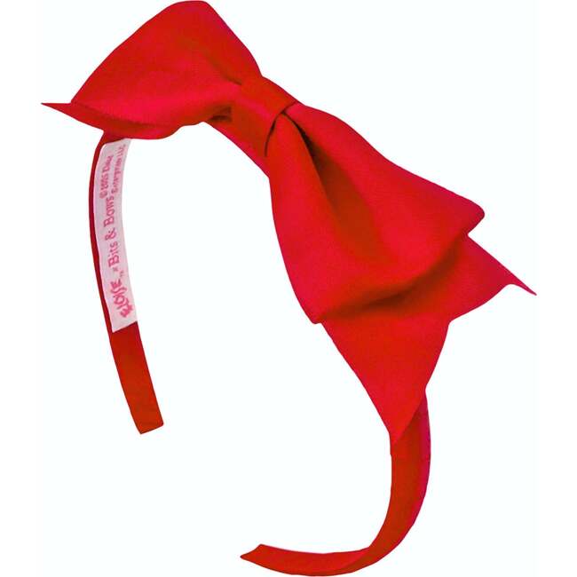Eloise™ x Bits & Bows Satin Bow Headband, Red