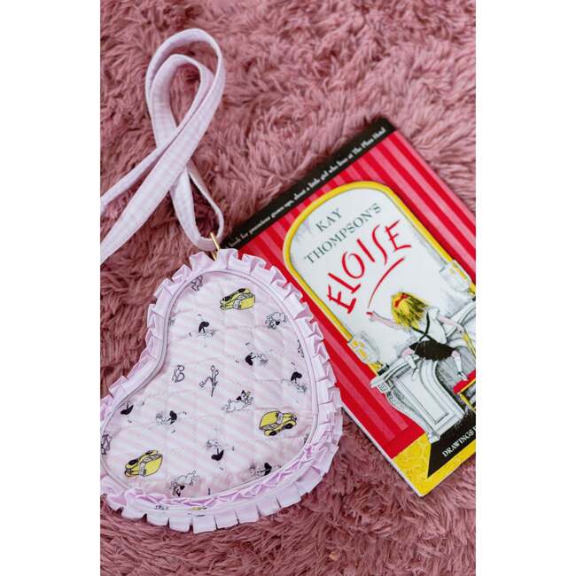 Eloise™ x Bits & Bows Quilted Heart Purse, Pink - Bags - 2