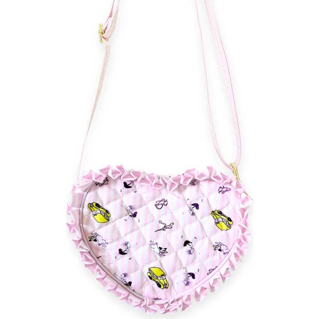 Eloise™ x Bits & Bows Quilted Heart Purse, Pink - Bags - 5