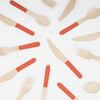 Tomato Red Wooden Cutlery Set - Party - 2