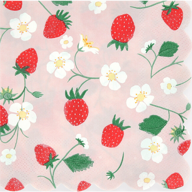 Strawberry Pattern Small Napkins