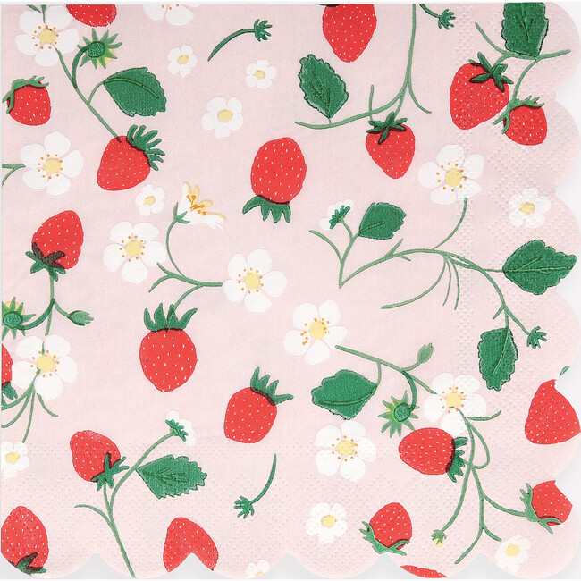 Strawberry Pattern Large Napkins