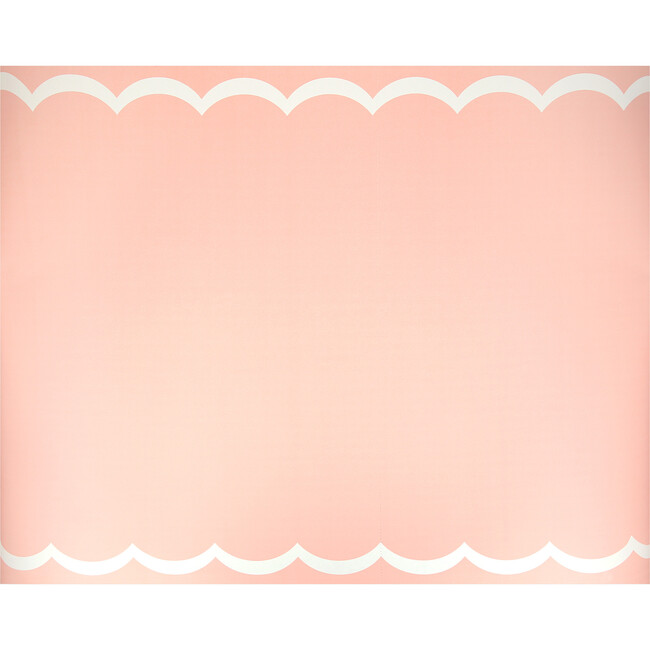 Scalloped Edge Pink Table Runner