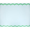 Scalloped Edge Blue Green Table Runner - Party - 1 - thumbnail