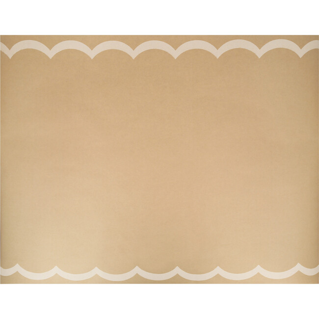 Scalloped Edge Kraft Table Runner