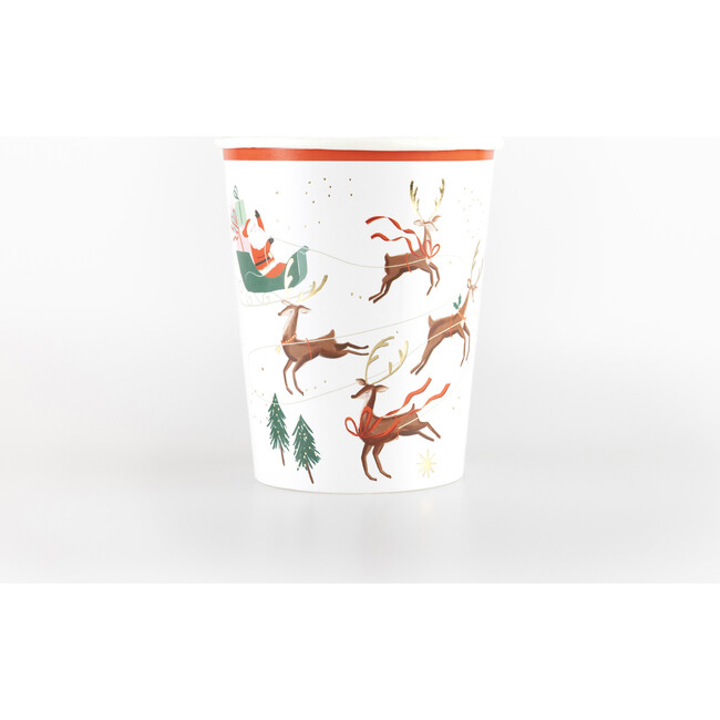 Santa, Sleigh & Reindeer Cups