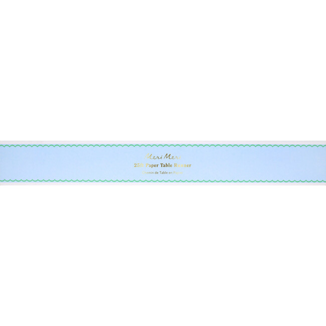 Scalloped Edge Blue Green Table Runner - Party - 2