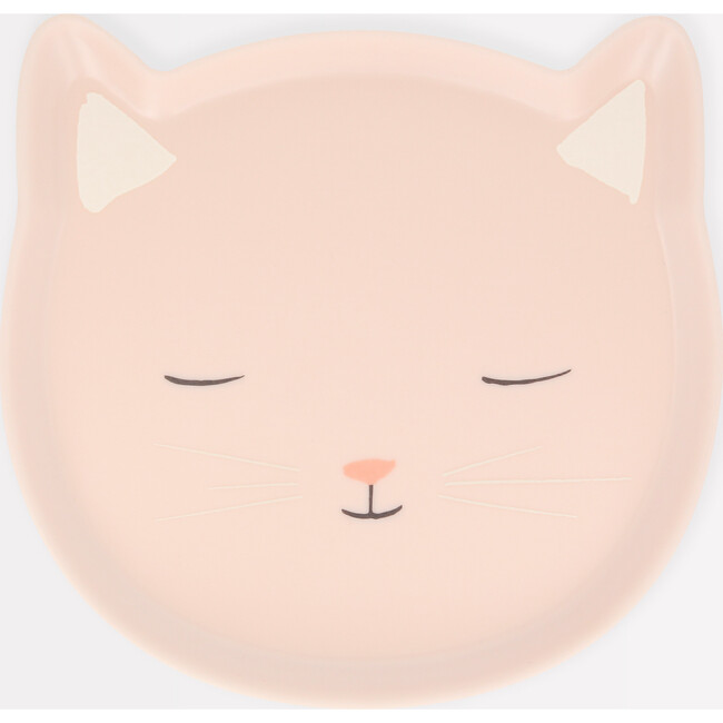 Reusable Pink Cat Plate
