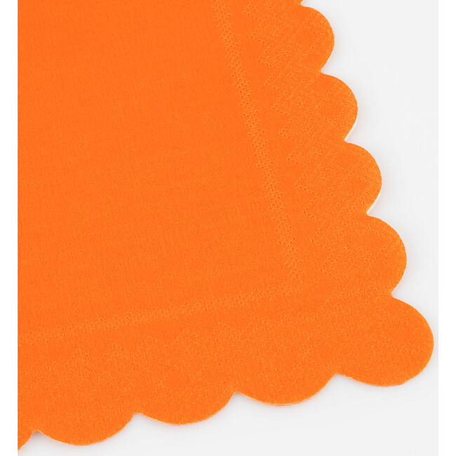Pumpkin Orange Large Napkins - Party - 2