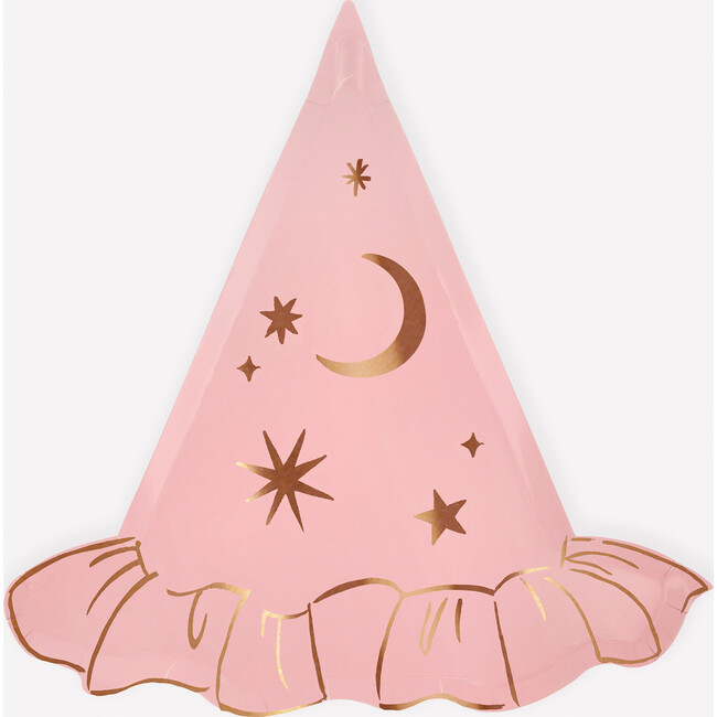 Pink Witch Hat Plates