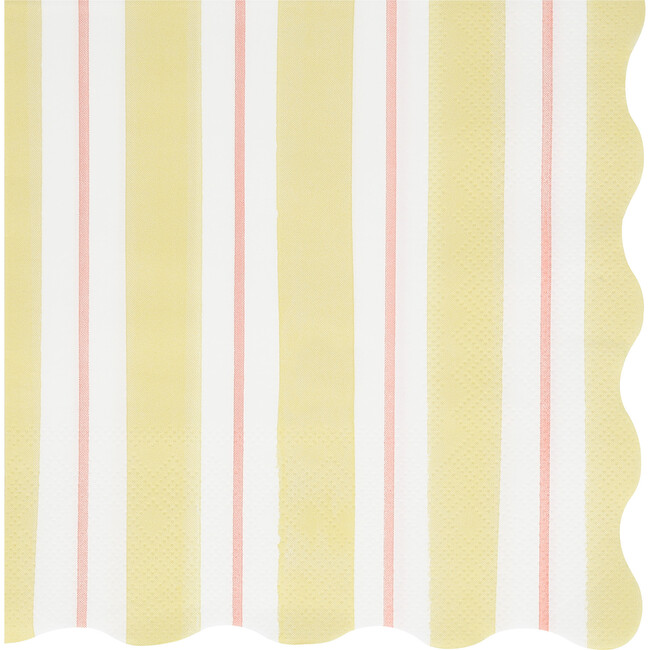 Preppy Stripe Large Napkins - Party - 6