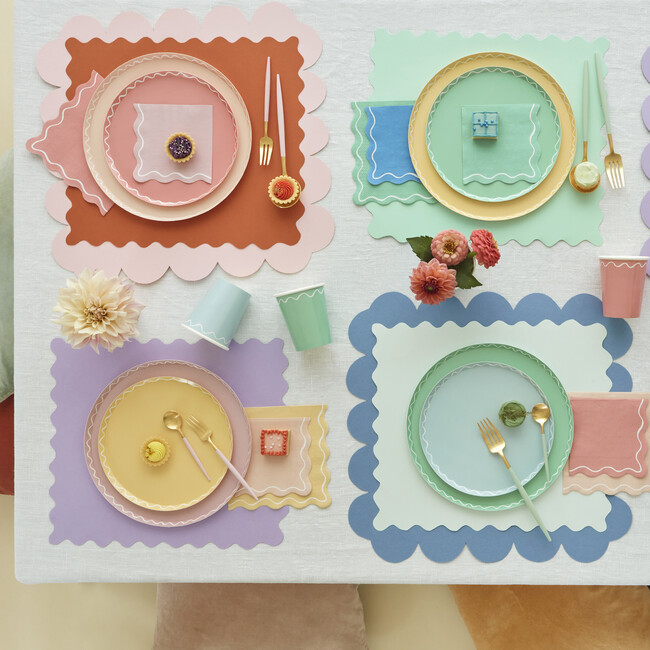 Mixed Wavy Line Side Plates - Party - 2