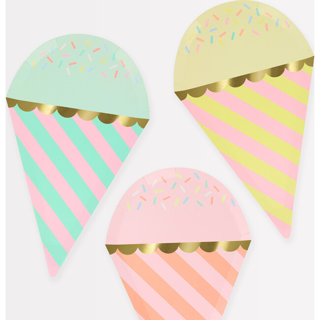 Ice Cream With Sprinkles Plates