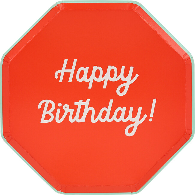 Mixed Happy Birthday Side Plates - Party - 5